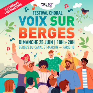 Festival Voix sur Berges 2023 Stabcats - Canal Saint Martin Paris : Chorales et groupe vocaux