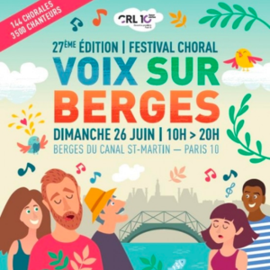 Festival Voix sur Berges 2022 Stabcats - Canal Saint Martin Paris : Chorales et groupe vocaux